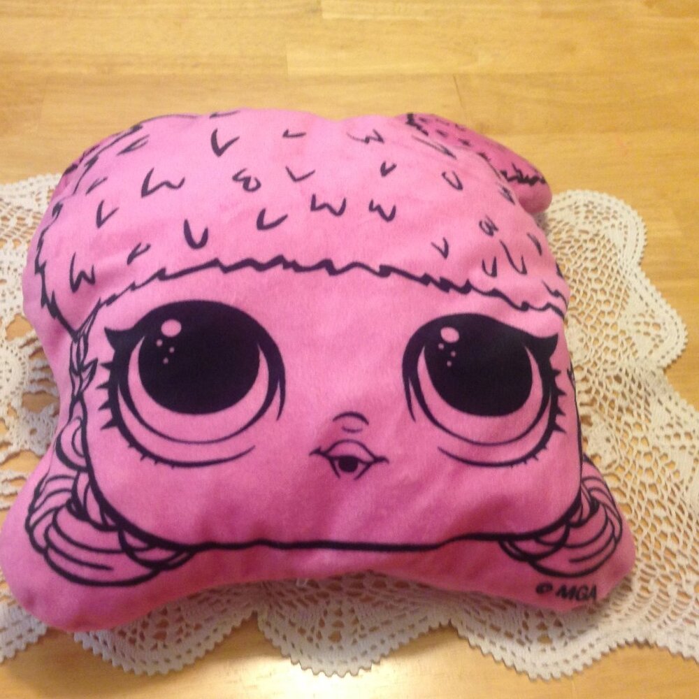 L.O.L. Surprise! Pillow Cover, MGA pink and black